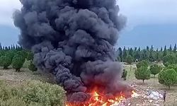 Tutuşturulan kaçak atıklar az daha ormanı yakıyordu