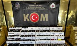 Kocaeli’de 169 bin 680 adet gümrük kaçağı güneş gözlüğü ele geçirildi