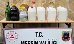 Mersin’de 85 litre sahte içki ele geçirildi