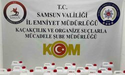 Samsun’da 80 litre kaçak etil alkol ele geçirildi