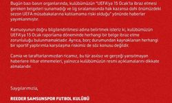 Samsunspor, Avrupa kupalarına katılamama haberlerini yalanladı