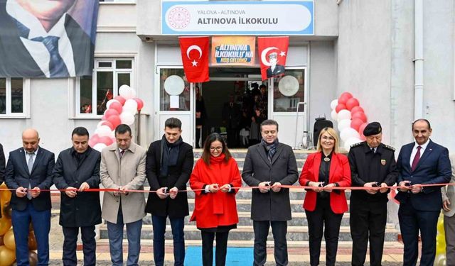 Yalova’da dönüşümleri yapılan 3 okulun açılışı yapıldı