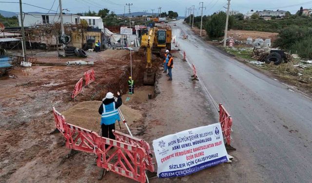 Aydın Büyükşehir Belediyesi Didim’de çalışmalarını hız kesmeden sürdürüyor