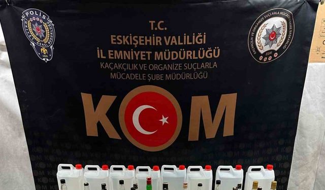 Eskişehir’de sahte içki operasyonu, 1 kişi tutuklandı