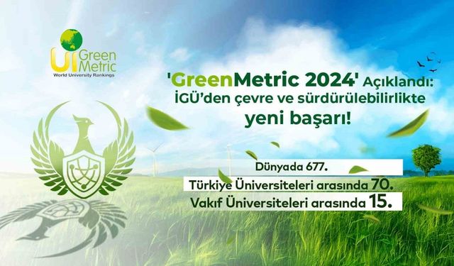 GreenMetric 2024 açıklandı: İGÜ’den çevre ve sürdürülebilirlikte yeni başarı