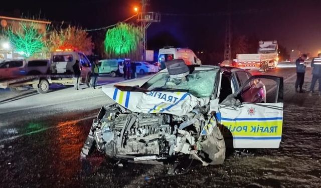 Kahramanmaraş’ta trafik kazası: 1 ölü, 2’si polis 3 yaralı