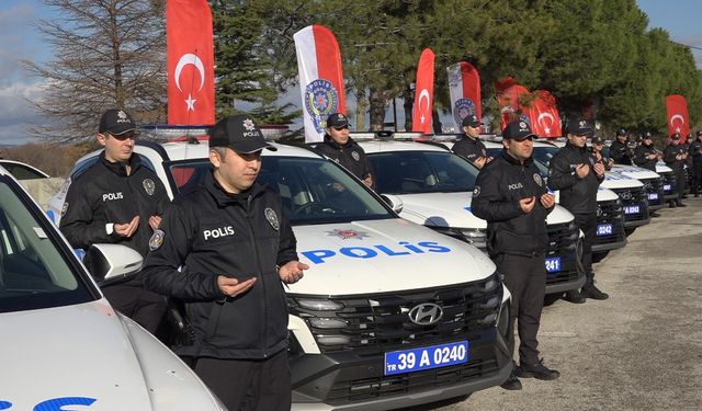 Kırklareli polisine 25 yeni araç