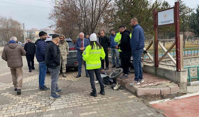 Konya’da SUV araç ile motosiklet çarpıştı: 1 yaralı