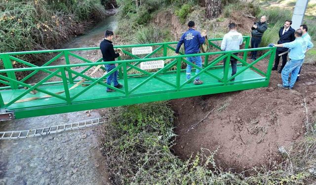 Marmaris Belediyesi, okul yolunu güvenli hale getirdi