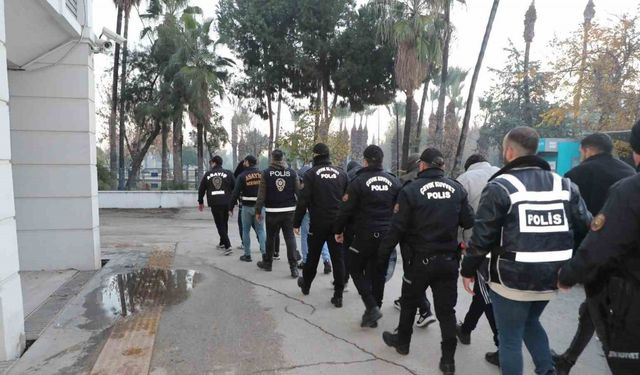 Mersin polisinden ’Ajans’ operasyonu: 16 tutuklama