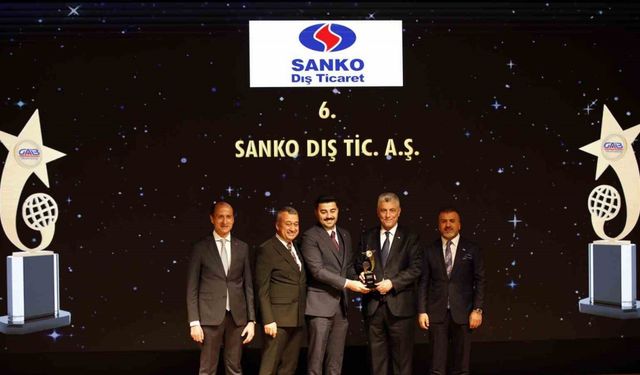 SANKO Dış Ticaret’e “ihracatın yıldızı” ödülü