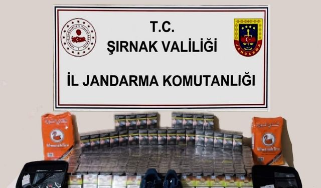 Şırnak’ta kaçakçılık operasyonları: 1 milyon 250 bin liralık gümrük kaçağı malzeme ele geçirildi