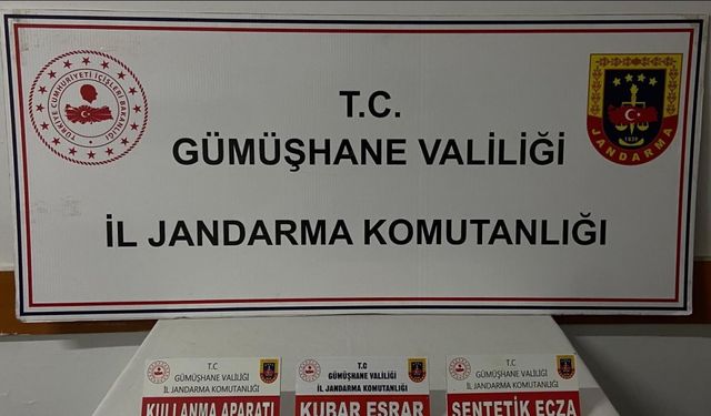 Trabzon’dan Gümüşhane’ye uyuşturucu madde getiren şahıs yakalandı