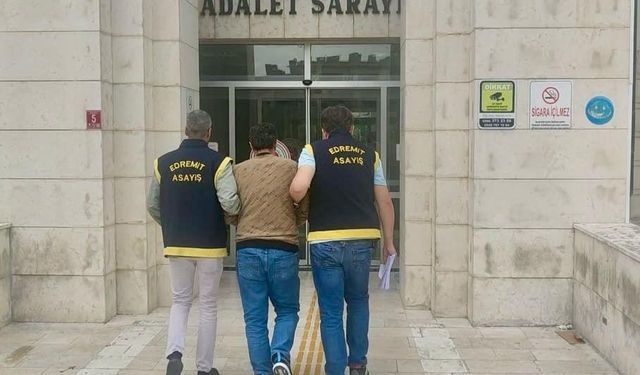 77 yıl hapis cezası olan şahıs Balıkesir’de yakalandı