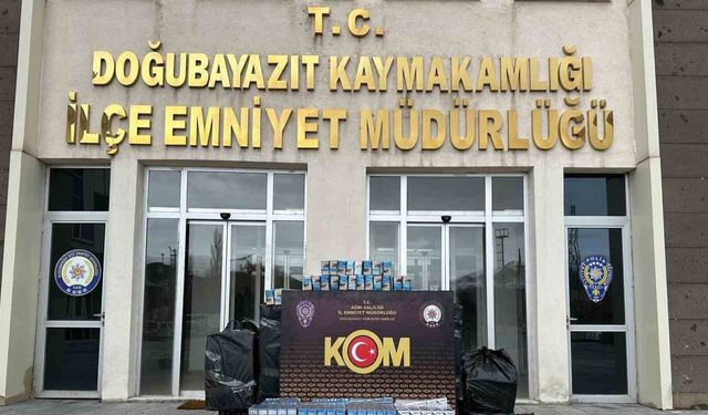 Ağrı’da 10 bin paket kaçak sigara ele geçirildi
