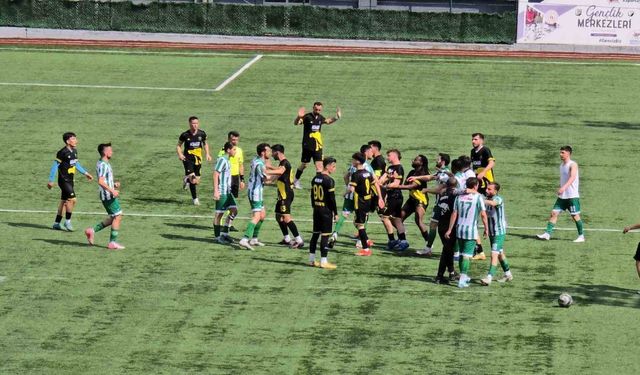 Amatör lig müsabakalarında arbedeler
