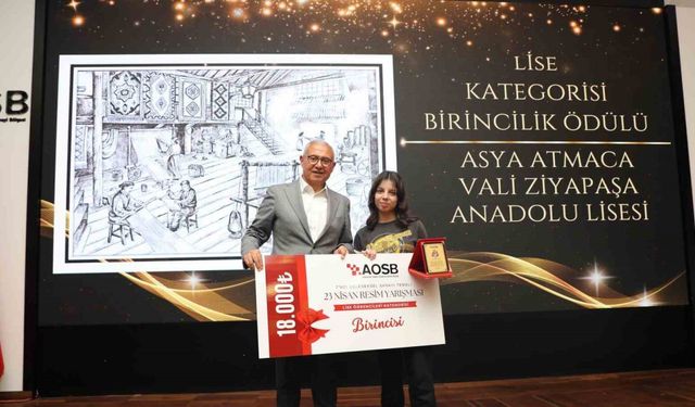 AOSB’nin geleneksel resim yarışmasında ödüller sahiplerini buldu