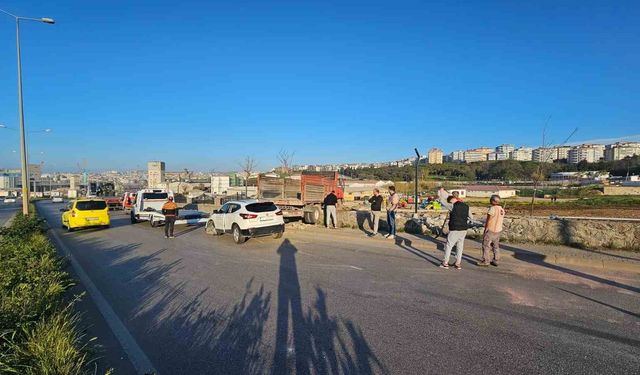 Bandırma Liman Yolu’nda zincirleme kaza: 2 yaralı