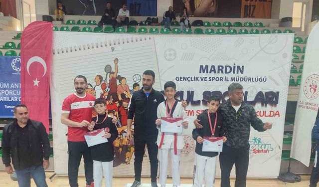 Bitlisli sporcular Mardin’de dereceye girdi