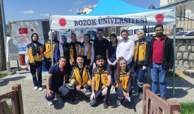 Çekerek’te vatandaşlara sağlık taraması yapıldı