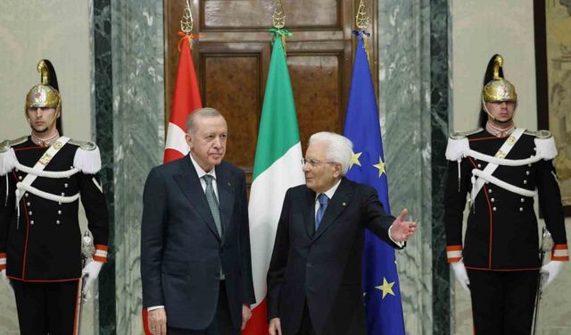 Cumhurbaşkanı Erdoğan, İtalya Cumhurbaşkanı Mattarella ile görüştü
