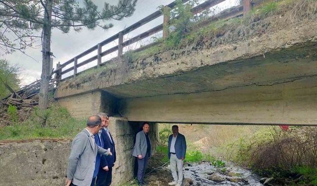 Hisarcık’ta deprem sonrası yol ve köprülerde inceleme