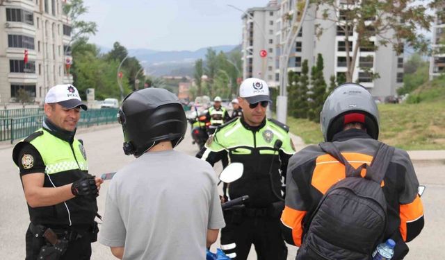 Karabük’te 72 motosikletliye 352 bin TL ceza kesildi