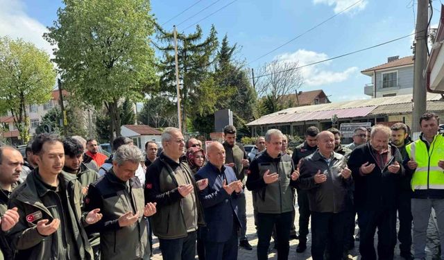 Kazada hayatını kaybeden orman muhafaza memuru törenle son yolculuğuna uğurlandı