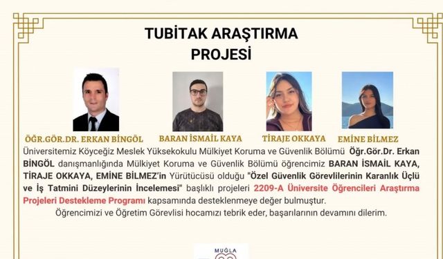 Köyceğiz Meslek Yüksek Okulu öğrencilerinin projeleri destek buldu