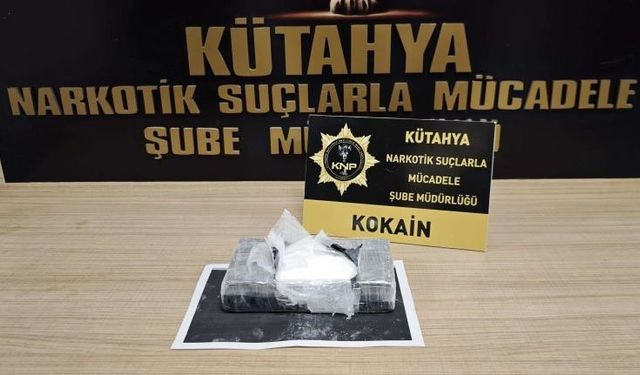 Kütahya’da uyuşturucuyla yakalanan şüpheli tutuklandı