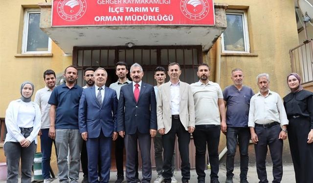 Müdür Akkan, Gerger’deki çalışmaları yerinde inceledi