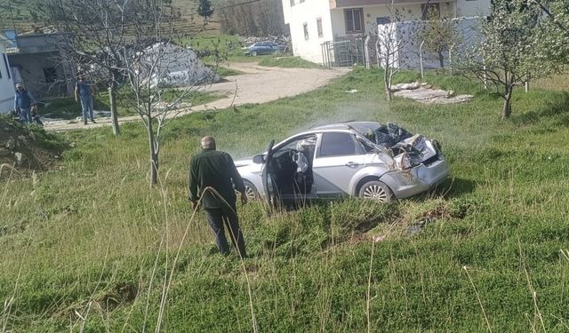 Otomobil takla attı: 1 yaralı