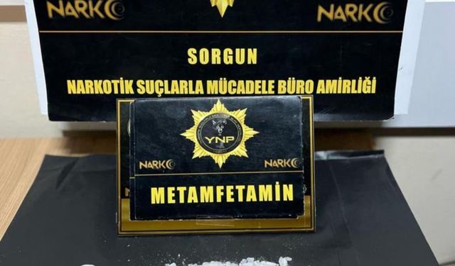 Sorgun’da metamfetamin ele geçirildi