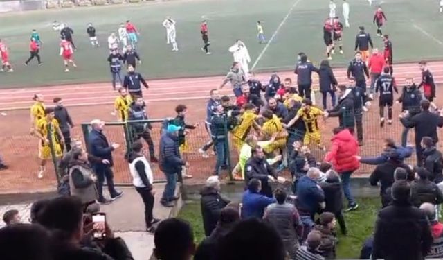 Terme’de futbol müsabakası kavgayla sonlandı