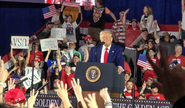 Trump, başkanlığının 100. gününü Michigan’da kutladı