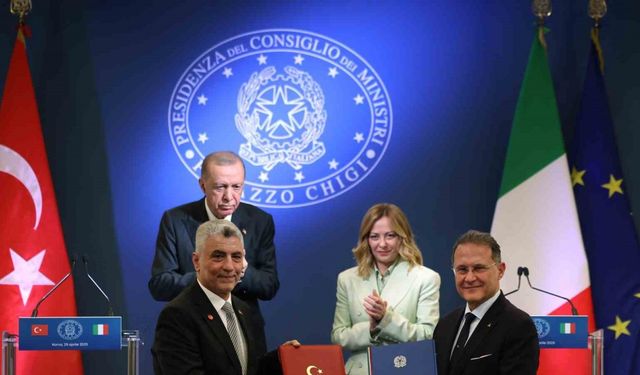 Türkiye ve İtalya arasında 11 anlaşma imzalandı