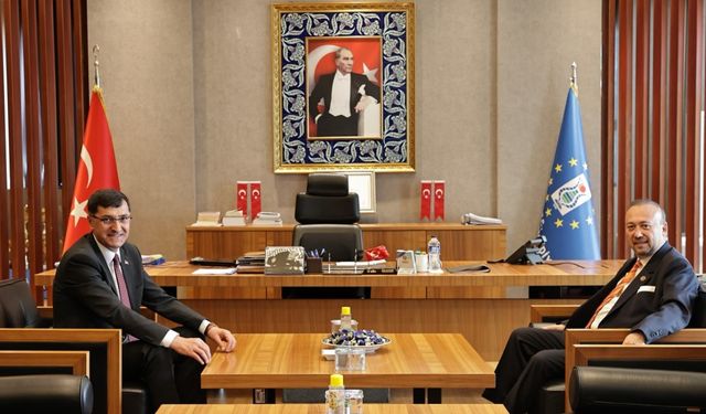 Uşak Belediye Başkanı Yalım’dan Başkan Kahveci’ye ziyaret