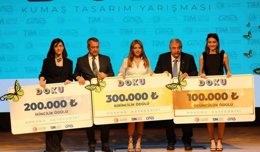 1,9 milyon TL para ödüllü doku kumaş tasarım yarışması