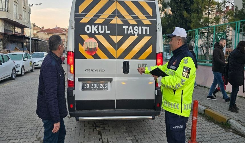 Kırklareli’nde okul servisleri denetlendi