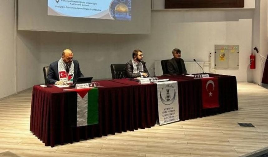 Kütahya’da "Gazze soykırımının ayak izleri" konulu panel