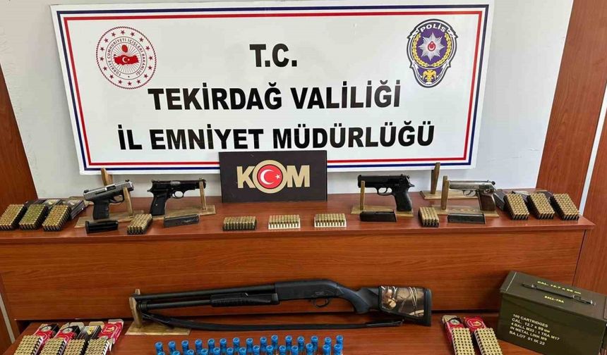 Tekirdağ’da silah ticaretine operasyon: 7 şüpheliye işlem