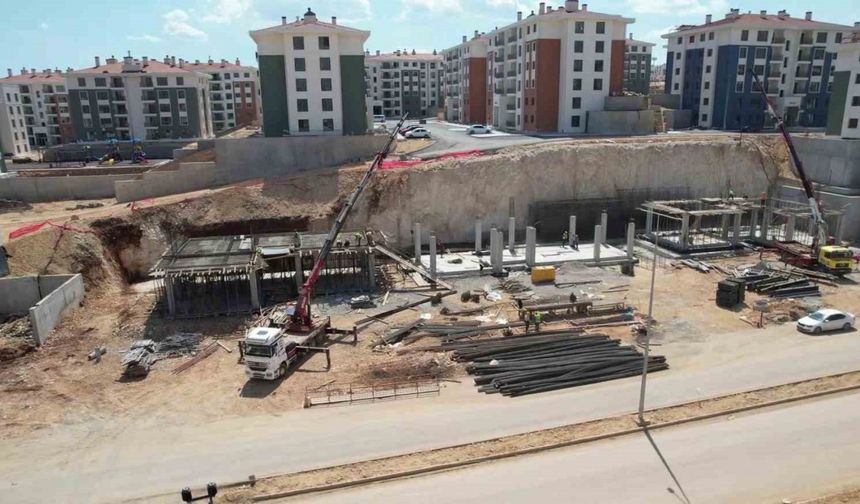 Adıyaman İndere toplu konut alanında ticaret merkezleri yapılıyor