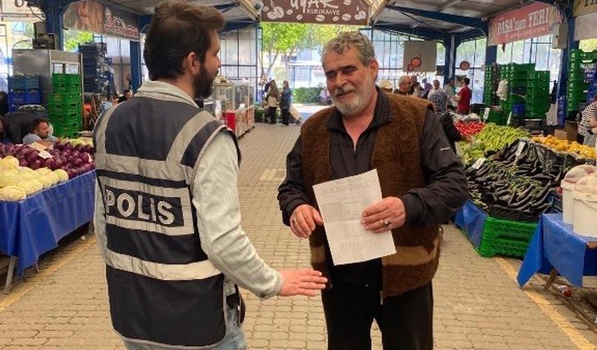 Gönen’de polisten bilgilendirme çalışması