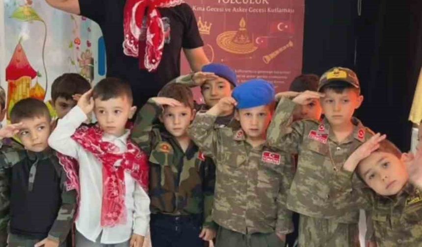 İscehisar Anaokulu’nda kına ve asker eğlencesi etkinliği