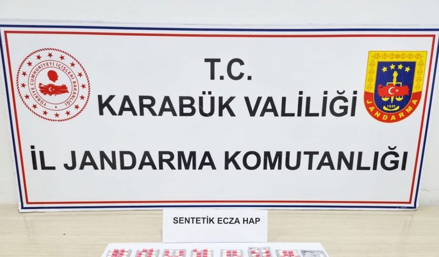 Karabük’te 102 adet sentetik hap ele geçirildi