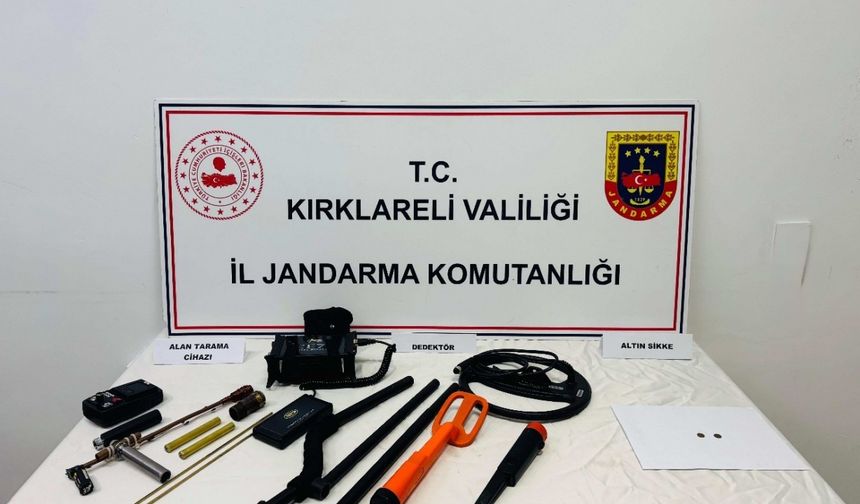 Kırklareli merkezli 3 ilde kaçak kazı operasyonu: 14 gözaltı