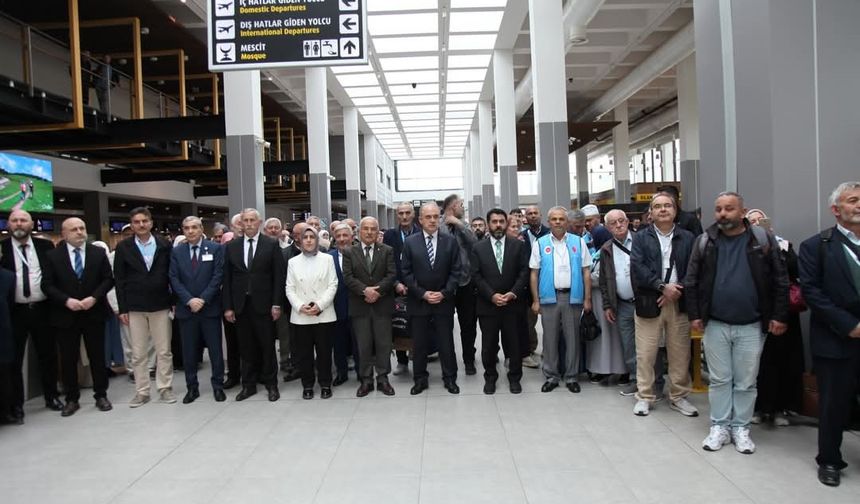 Ordu’dan 291 kişilik hac kafilesi kutsal topraklara uğurlandı
