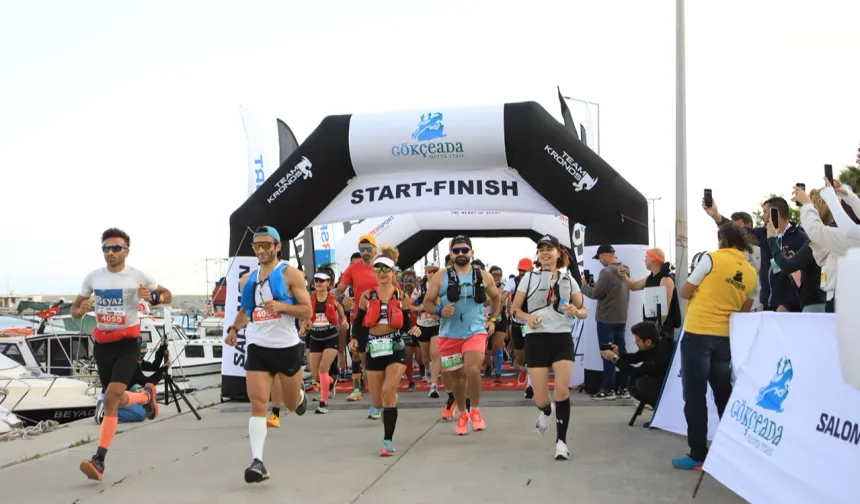 Gökçeada Ultra Trail’de koşu rüzgarı ikinci kez esti