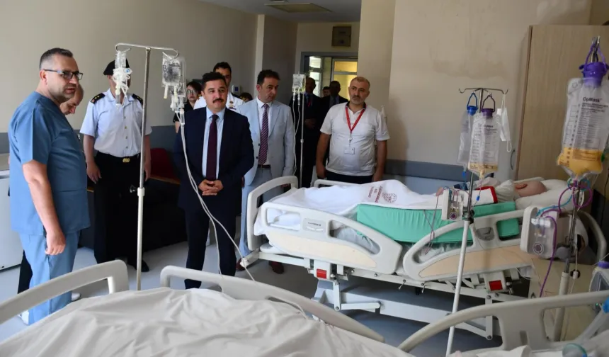 Mudanya Kaymakamı Terzi’den hastanede 'şifa' ziyareti
